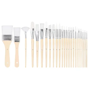 Multi-shaped Polyester Paint Brushes