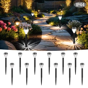 12Pcs Solar Lawn Lights