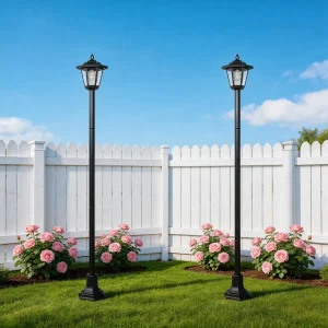 2 Pack Solar Post Lights Outdoor