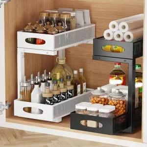 2‑Tier Pull‑Out Under Sink Organizer